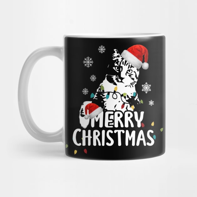 Cute Cat Santa Claus Merry Christmas by dnlribeiro88